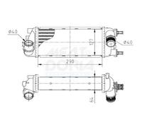 Charger Intercooler Fits FIAT Panda Van 12- 51930049