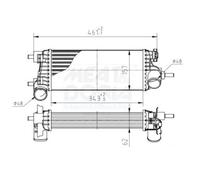 Charger Intercooler Fits FORD C-Max II Focus III Grand 12-22 1764929