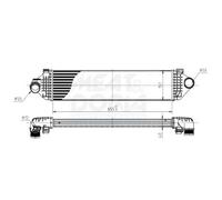 Charger Intercooler Fits FORD Galaxy Mondeo IV VOLVO S60 II V40 10-16 31338845
