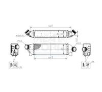 Charger Intercooler Fits FORD Transit TOURNEO 00-06 1671445