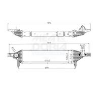 Charger Intercooler Fits NISSAN Qashqai +2 I Van 11-14 14461BB50A