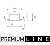 MAHLE Premium Line Charge Air Intercooler CI743000P