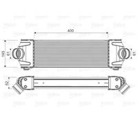 Charger Intercooler VALEO Fits FORD Transit Tourneo 1423732