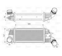 Charger Intercooler VALEO Fits PEUGEOT CITROEN 407 508 I Sw C5 III 384N4