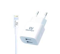 Charger + Micro USB- 2 USB Ports - 2.1A Fast Charging Solution for Apple devices