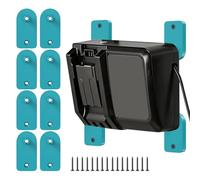 Charger Mount Holder (No Charger) Compatible For Makita DC18RC DC18RD DC18RA DC18RF DC18SC DCB18SD DC18SF, Open Frame Wall Mount for Heat Dissipation, Detachable Corner Support, 2 Sets (8 Pack)
