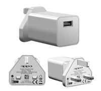 (Charger ) Official OPPO VOOC 20W Fast Rapid 3 Pin UK Charger Plug USB-C Cable