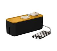 Charger Organizer - Cable Electronics, Compact Power Cord Storage Case | Slip Cable Management Box, Neat Home Organization Solution For Sal, Black, Se référer au descriptif, Refer to description