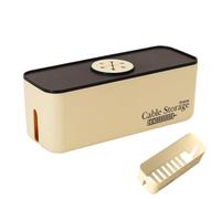 Charger Organizer - Cable Electronics, Compact Power Cord Storage Case | Slip Cable Management Box, Neat Home Organization Solution For Sal, Black and White, Se référer au descriptif, Refer to