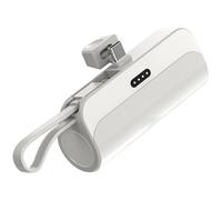 Charger Portable, Capsule Power Bank Along With 5000 Mah, Charging Fast 20W, Type-C And Ports, Pocket-Friendly Lightweight Design, Fcc Ce Certified Mini