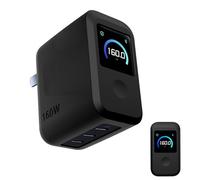 Charger Protective Case, Compatible with Anker Prime Charger (160W 3Ports Smart Display) - Soft Silicone Sleeve with Precise Cutouts for Desk & Travel Use (Black)