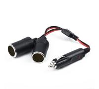 Charger splitter, double power dual car socket adapter 12V to 24V