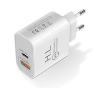 Charger USB / USB-C 20W Power Delivery Q.C 3.0 White