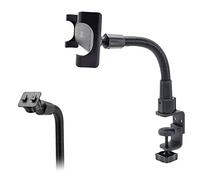 ChargerCity® 360° Rotation Tough Metal C Clamp Mount for Apple iPad Air 1st & 2nd Generation (ONLY FOR IPAD AIR) w/1/4-20 Tripod Connection, Dedicate Cradle/Holder, 12" bendable Aluminum Rod and 2 size adjustable Metal Clamp. Suitable for all Table Desk Pole Microphone Mic Music Stand Golf Cart (Include Manufacture direct replacement warranty)