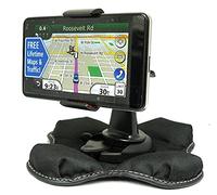 ChargerCity NonSlip Beanbag Friction Mount for Garmin Nuvi TomTOm Start XL XXL ONE VIA Magellan Roadmate Maestro 3.5" 4.3" & 5" GPS *Include Free ChargerCity MicroSD Memory Card Reader & Direct Replacement Warranty*