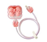 Chargers Cable Protector Protective Cover, USB Charger Cover with Spiral Cable Sleeve Wire Pet Protector, Wire Covers for Cables Compatible for 18w/20w iPhone Charger