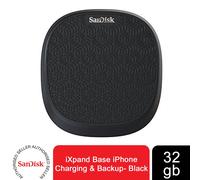 Charging & Backup Base Black Plastic 19x13x6cm 32GB Fast 15W iPhoneDock BedStand