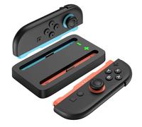Charging Base for Nintendo Switch 2 by MMOBIEL - Compact Charging Station for 2 Joy-Con Controllers (Left+Right) - LED Charging Indicators, USB to Type-C Cable - Charging Organizer for NS2 Accessories