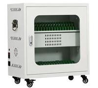 Charging Cabinet with PVC Dividers, 50-Compartment Cellphone Locker, USB Charging Station for Centralized Phone Management, Ideal for Offices and Schools