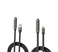 Charging Cable 240W with Integrated Adjustable Stand for Portrait and Landscape Orientation 1.5m Length Reinforced TPE Construction (1pcs C-C+ 1pcs A-C)