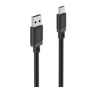 Charging Cable, USB-A - USB-C, 2 m, black | 1m USB-A to USB-C cable for fast charging and data sync up to 480Mbps, Black