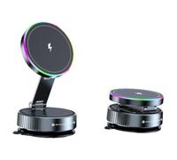 Charging Cooling Magnetic Car Phone Colorful Light Vacuum Suction 360° Rotate Cup Universal Bracket Magnetic