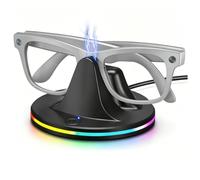 Charging Dock Compatible with Meta Ray-Ban Glasses, Charging Stand Compatible with Wayfarer, Skyler, Headliner & Oakley Meta HSTN, with LED Power Status Light and USB-C Cable