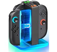 Charging Dock for Nintendo Switch 2 Accessories, Magnetic 4 in 1 Joy-Con Holder, Dynamic Light, Fast 2H Charge Compatible with Switch 2 Joy Con Charger Station