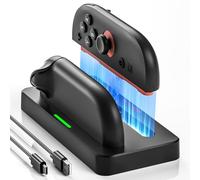 Charging Dock for Nintendo Switch 2 Joy-Con Controller, 2H Fast Charge Switch 2 Joycon Charger, Switch2 Controller Charger Station with LED Indicator, Joycon 2 Charging Station Docking Stand