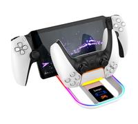 Charging Dock for Sony PlayStation Portal Game Console PS5 Handheld Charging Station for PS5 Controller Charger with RGB lights for PS Portal Accessories