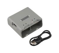 Charging Dock, Two-Way 3-in-1 Portable Hub for DJI for Mini 2/4K, Compact Gray PC Case for Travel