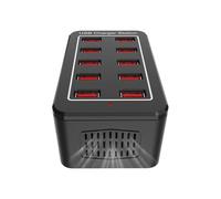 Charging Hub - 50W 10 Ports Strips with 1.5m Cable | USB Charger for Multiple Devices | for Dorm Office Bedside Table Bedside Home Workplace Family Travel Kitchen