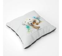 Charging Polar Bear Floor Cushion Warren Reed - Designer White Large
