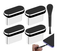 Charging Port Cover - Anti Loss, Dust Plug With Brush | Multifunctional Dust Cap Cover Port Plugs Protector, Chargiing Portt Protecttor For Those Who Are Always On The Move