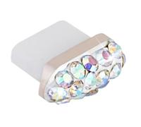 Charging Port Crystal Anti-Dust Plug - Dustproof Rhinestone Charging Port Charm Cover | Type C Dust Caps for Mobile Phone, Protective Plug, Anti-Dust Phone Accessories, Elegant Charging Port Cover