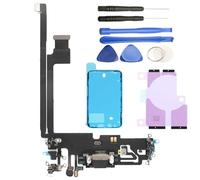 Charging Port Replacement For iPhone 12 Pro Max (6.7") Dock Connector Replacement Headphone Jack & Lower Microphone Plus Adhesive & Tools