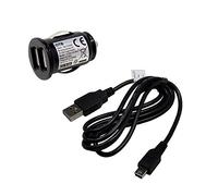 Charging set compatible with Prestigio Road Runner 525, Dual USB Car Adapter, USB Cable, 2100mA 2.1A