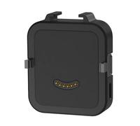 Charging Station for Insta360 GO Ultra Camera Charging Dock with Cold Shoe & 1/4" Thread Mounts for LED Light Mic Tripod Portable Fast Charger Base (Black With Battery)