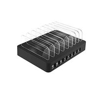 Charging Station,Multi USB Charger Hub 8 Ports QC 3.0 Fast Charging Dock Station Compatible Multiple Device Space Saving (Color : Plug, Size : 8 Port)