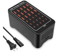 Charging Station, USB C Charger Block, 150W 30-Port【15USB-C + 15USB-A】, Travel Charger Station Fast Charger Desktop USB Wall Charger Compatible iPhone, iPad, Tablets, Smartphones