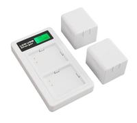 Charging Station with 2 Pack Battery for Pro Camera VMC4030 VMC4030P VMS4230 VMS4430, Dual Battery Charging Station LCD Displays Charger Station
