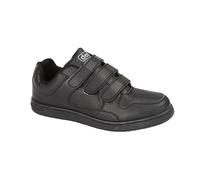 CHARING CROSS Touch Fastening Trainer - Black - Black - size UK Mens Size 9