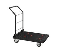 Chariot de chargement pliable et portable avec plate-forme pour usage domestique - Casa Rimorchio da Carico Idéal pour le jardin le garage et les activités de plein air