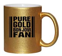 Charisma creative Pure Gold Bon Jovi Fan Gold Effect Ceramic Sparkle Mug