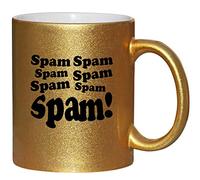 Charisma creative Spam Mug Fantastic Gold Effect Ceramic Sparkle Mug