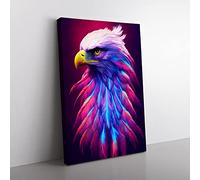 Charismatic Eagle Bird Canvas Print for Living Room Bedroom Home Office Décor, Wall Art Picture Ready to Hang, 76x50 cm (30x20 Inch) CAN3020-V1022-CK-1362