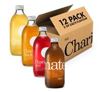 ChariTea Iced Tea: Mixed 12 Pack, 4 flavours (Red, Mate, Black, Green) - 12 x 330ml
