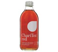 ChariTea Red Iced Tea: Rooibos Tea with Passion Fruit 330ml-24 Pack