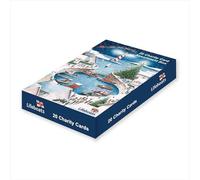 Charity Christmas Cards 20 Assorted 5 Designs Lifeboats RNLI - Xmas Boxed
