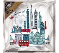 Charity Christmas Cards - (ALCX0414) - Santa Over The City - Pack of 8 Sold in Aid of ABF The Soldiers' Charity